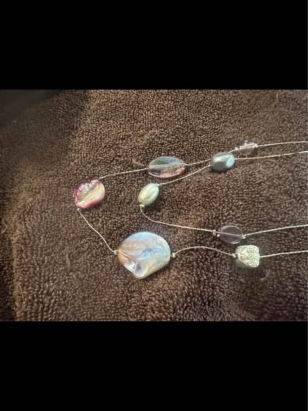 Multi-Strand Beaded Shell Necklace